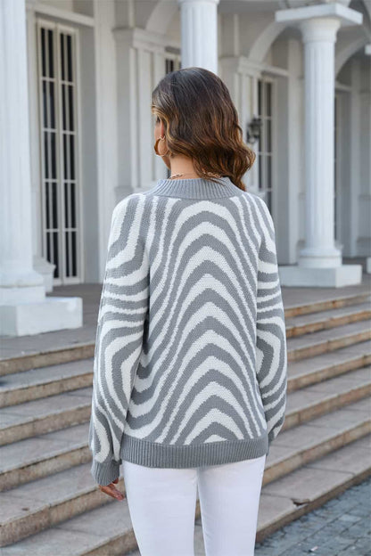 Jersey Con Cuello Redondo Y Estampado Para Mujer | Ideal Para Uso Diario