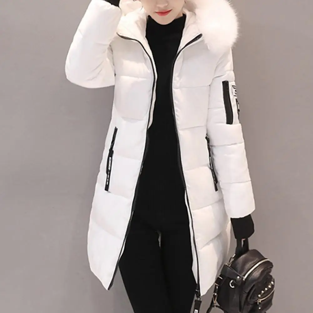Chaqueta de Invierno con Capucha y Bolsillos con Cremallera para Mujer | Ideal para Uso Diario en Temporadas Frías