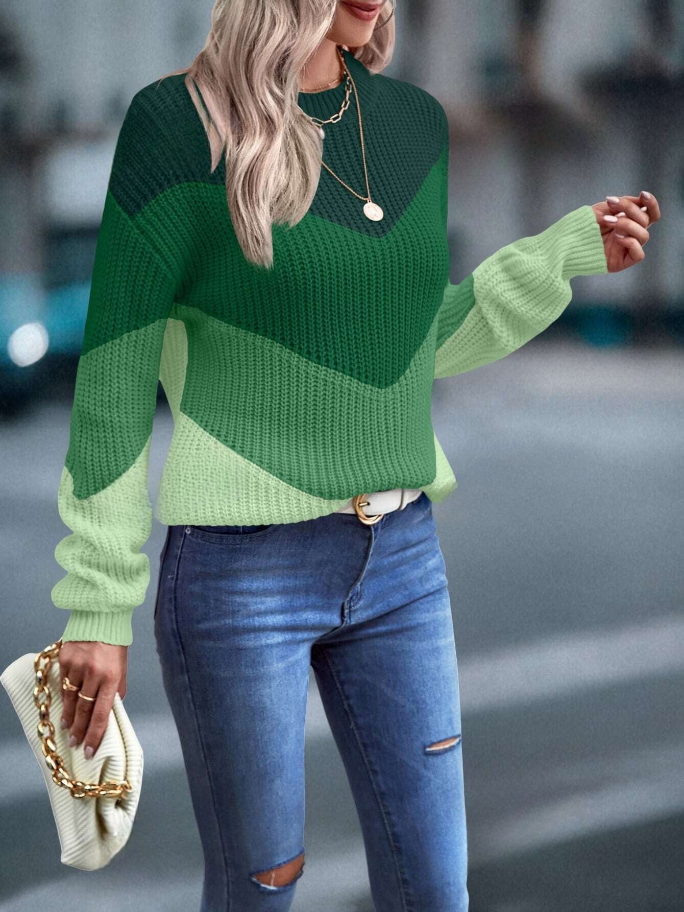 Jersey De Manga Larga En Color Liso Para Mujer | Ideal Para Uso Diario