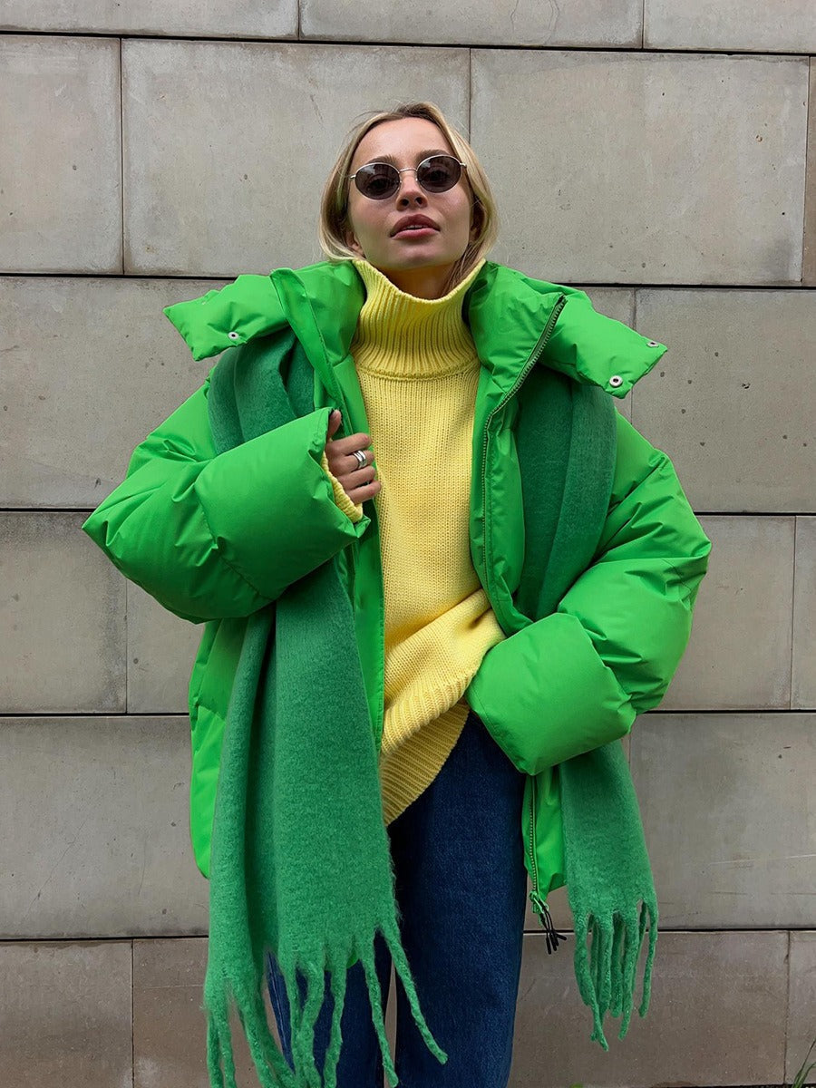 Chaqueta De Invierno Larga Con Capucha Para Mujer | Ideal Para Uso Diario En Invierno