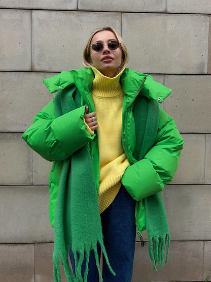 Chaqueta De Invierno Larga Con Capucha Para Mujer | Ideal Para Uso Diario En Invierno