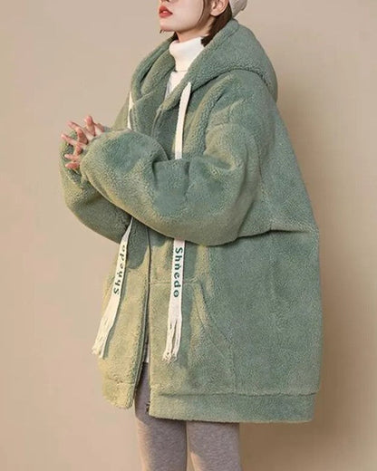 Chaqueta De Invierno De Talla Amplia Con Cierre Frontal Para Mujer | Ideal Para Uso Diario En Invierno