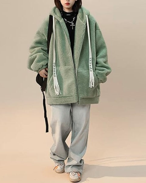 Chaqueta De Invierno De Talla Amplia Con Cierre Frontal Para Mujer | Ideal Para Uso Diario En Invierno