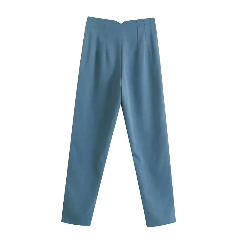 Pantalón Recto con Diseño Estructurado para Mujer | Ideal para Uso Diario y Entornos Laborales