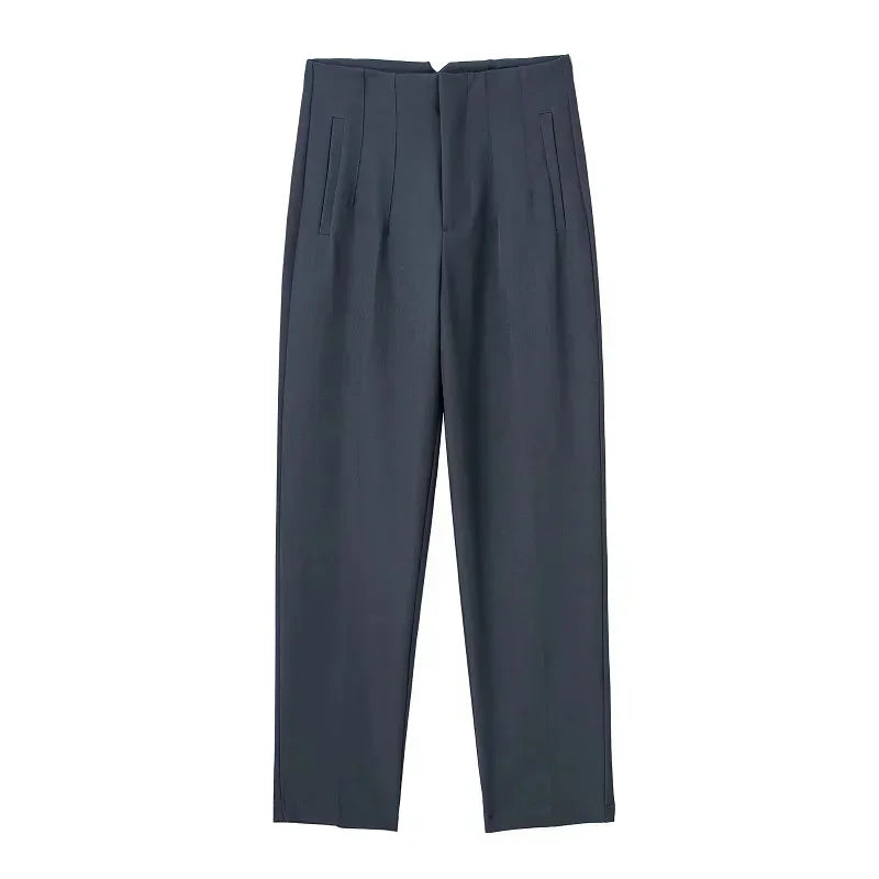 Pantalón Recto con Diseño Estructurado para Mujer | Ideal para Uso Diario y Entornos Laborales