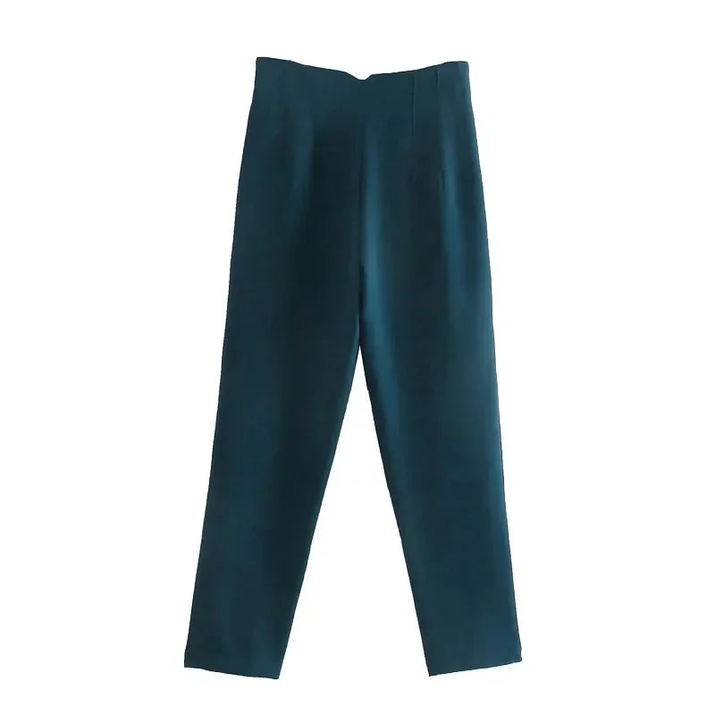 Pantalón Recto con Diseño Estructurado para Mujer | Ideal para Uso Diario y Entornos Laborales
