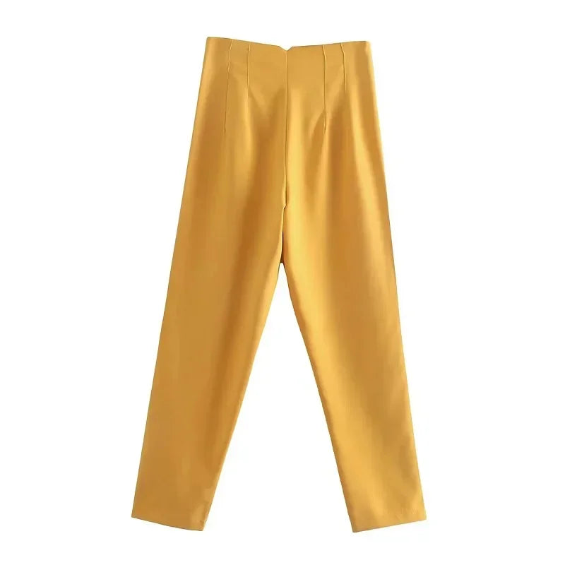 Pantalón Recto con Diseño Estructurado para Mujer | Ideal para Uso Diario y Entornos Laborales