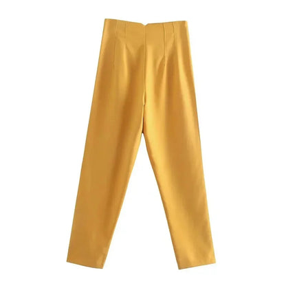 Pantalón Recto con Diseño Estructurado para Mujer | Ideal para Uso Diario y Entornos Laborales