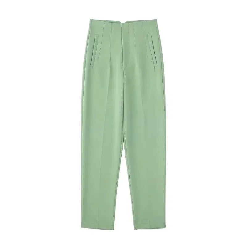 Pantalón Recto con Diseño Estructurado para Mujer | Ideal para Uso Diario y Entornos Laborales