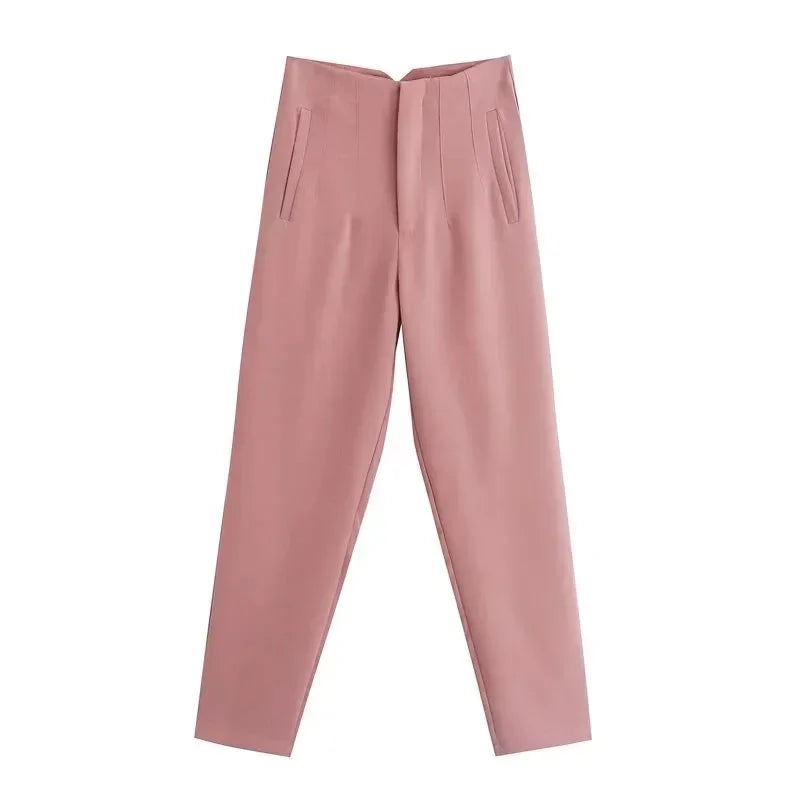 Pantalón Recto con Diseño Estructurado para Mujer | Ideal para Uso Diario y Entornos Laborales