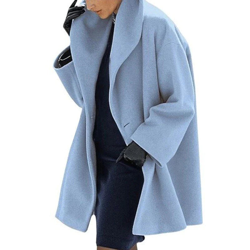 Chaqueta para Mujer con Cierre Frontal y Corte Recto | Ideal para Uso en Días Frescos