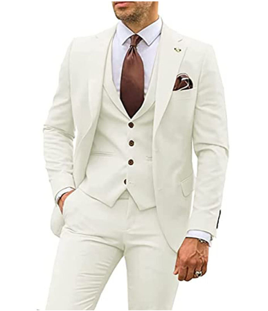 Conjunto De Traje Con Blazer, Pantalón Y Chaleco Para Hombre | Ideal Para Ocasiones Formales