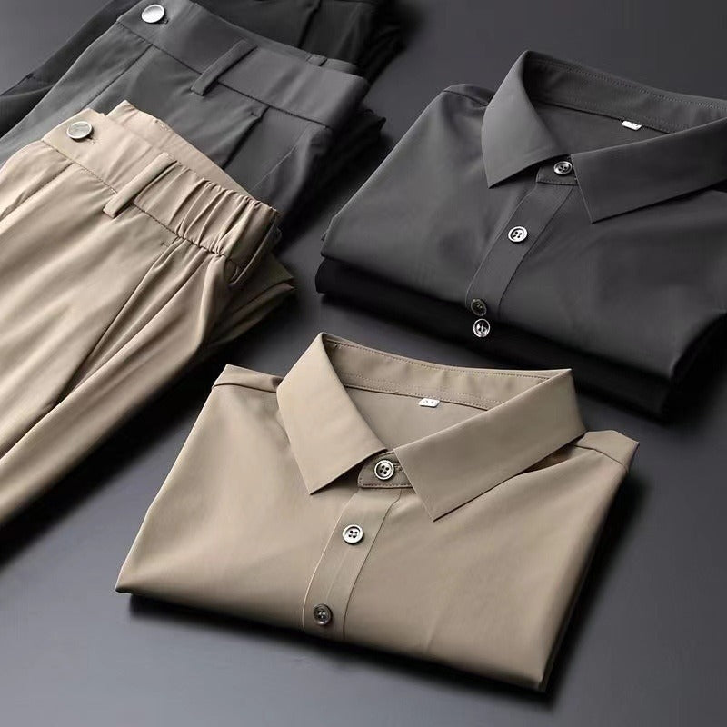 Conjunto de Dos Piezas con Corte Estándar para Hombre | Ideal para la Primavera