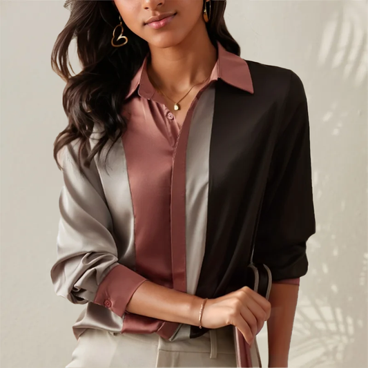 Blusa Con Corte Fluido Y Diseño Minimal Para Mujer | Ideal Para Uso Diario Y Profesional