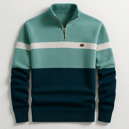Jersey Ajustado Con Media Cremallera Frontal Para Hombres | Ideal Para Uso Diario Y Varias Ocasiones