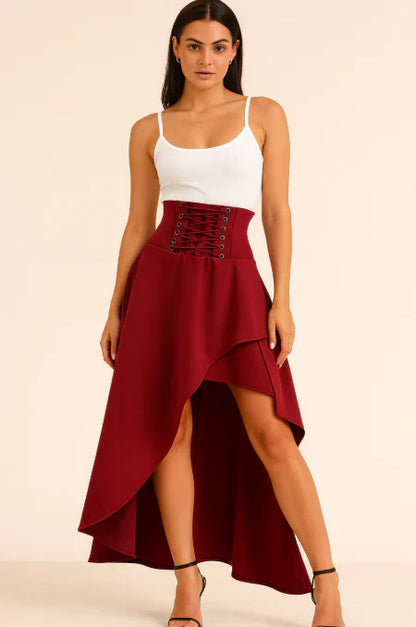 Falda Midi con Cintura Elástica para Mujer | Ideal para Uso Diario o Eventos