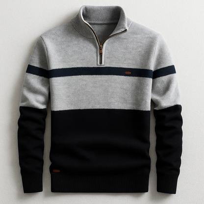 Jersey Ajustado Con Media Cremallera Frontal Para Hombres | Ideal Para Uso Diario Y Varias Ocasiones