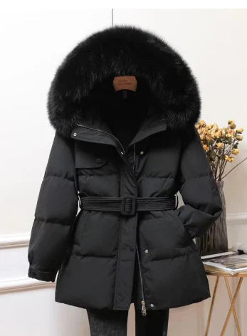 Veste con Capucha Desmontable para Mujer | Ideal para Temporada Invernal