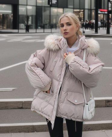 Abrigo De Invierno Con Capucha Integrada Para Mujer | Ideal Para Temporada Fría
