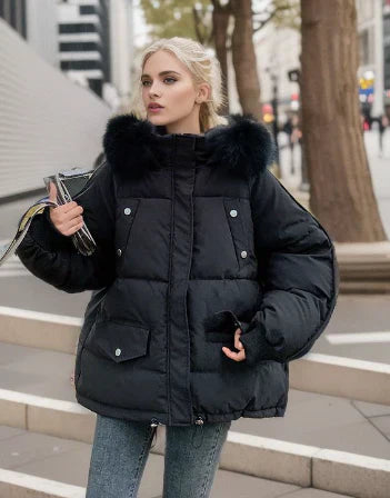 Abrigo de Invierno con Capucha y Largo Medio para Mujer | Ideal para Temporada de Invierno