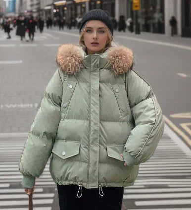 Abrigo de Invierno con Capucha y Largo Medio para Mujer | Ideal para Temporada de Invierno