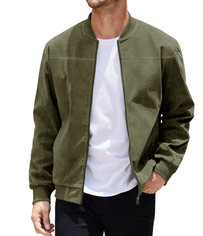 Chaqueta Recta Para Hombre Con Cremallera | Ideal Para Uso Diario Y Entornos Urbanos