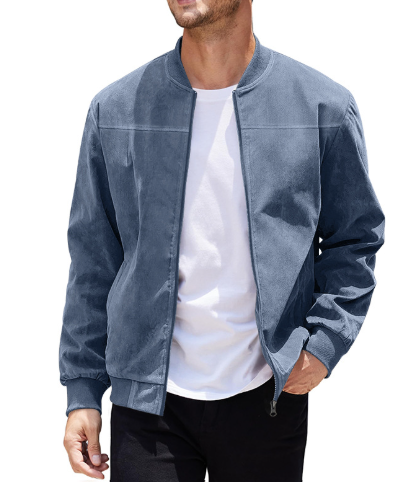 Chaqueta Recta Para Hombre Con Cremallera | Ideal Para Uso Diario Y Entornos Urbanos