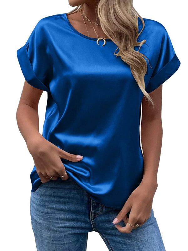 Top De Manga Corta Con Corte Regular Para Mujer | Ideal Para Uso Diario O Salidas Informales