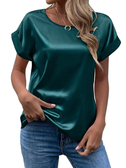 Top De Manga Corta Con Corte Regular Para Mujer | Ideal Para Uso Diario O Salidas Informales