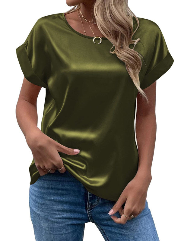 Top De Manga Corta Con Corte Regular Para Mujer | Ideal Para Uso Diario O Salidas Informales
