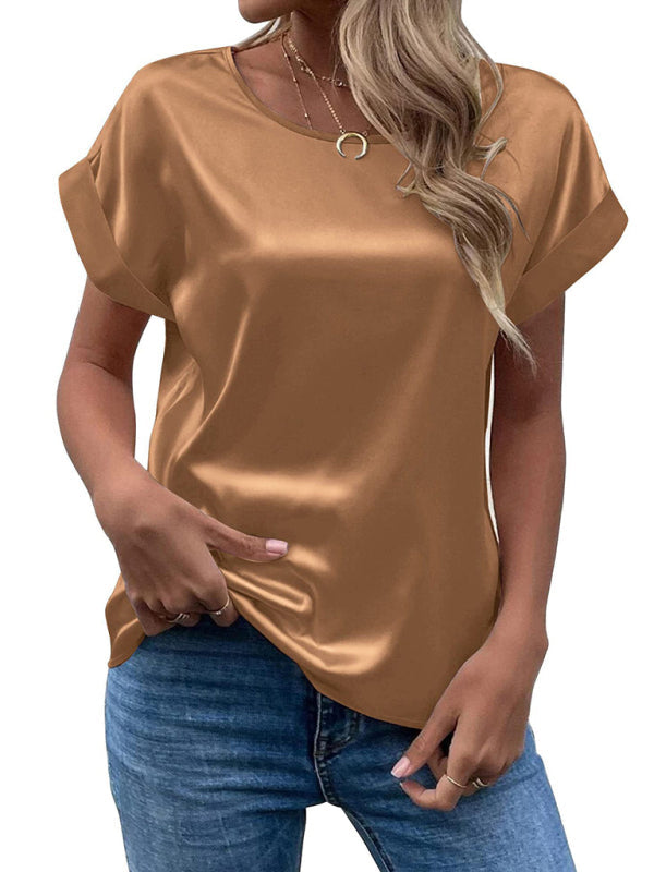 Top De Manga Corta Con Corte Regular Para Mujer | Ideal Para Uso Diario O Salidas Informales