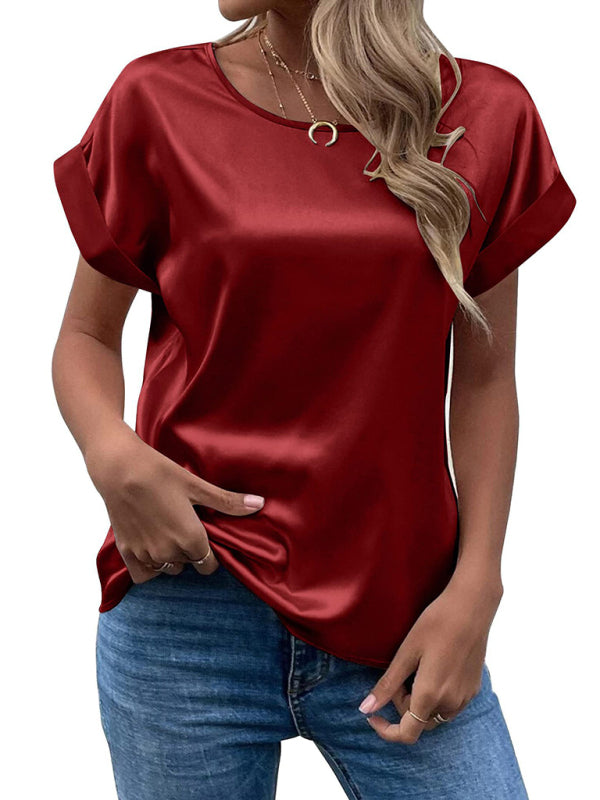 Top De Manga Corta Con Corte Regular Para Mujer | Ideal Para Uso Diario O Salidas Informales