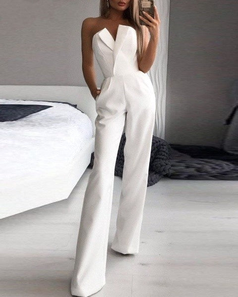 Mono Ajustado Con Pantalón Largo Para Mujer | Ideal Para Eventos Y Ocasiones Especiales