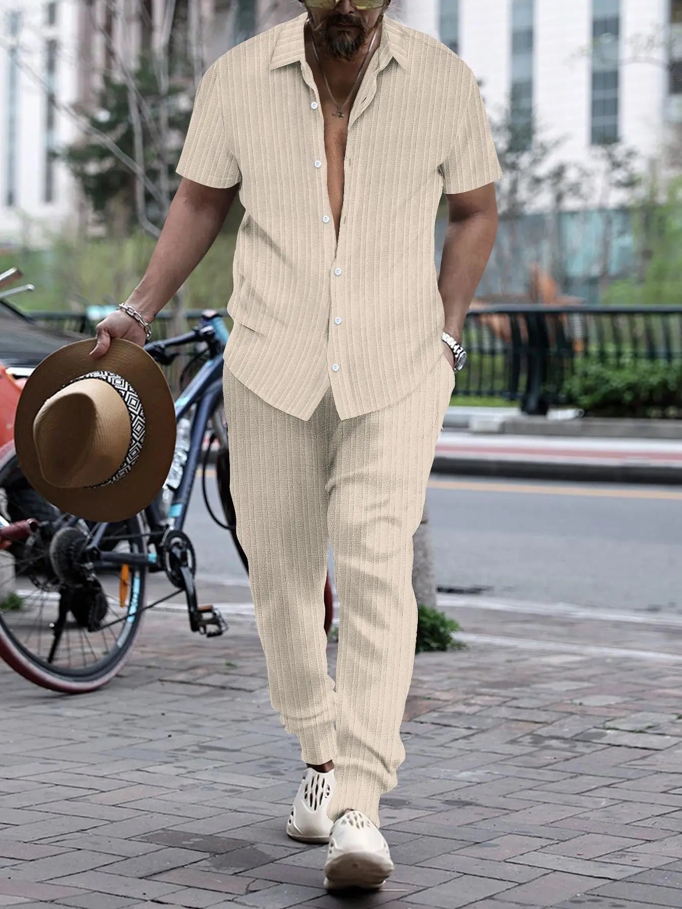 Conjunto Dos Piezas Para Hombre Con Top Y Pantalón | Ideal Para Verano