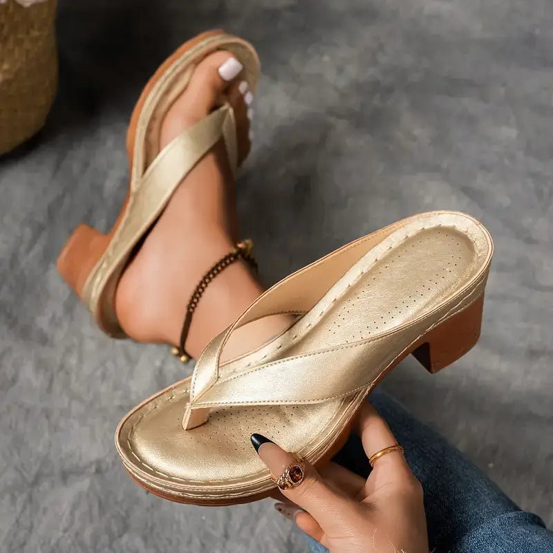 Sandalias De Tacón Abierto Para Mujer | Ideal Para Uso Diario Y Temporada Cálida