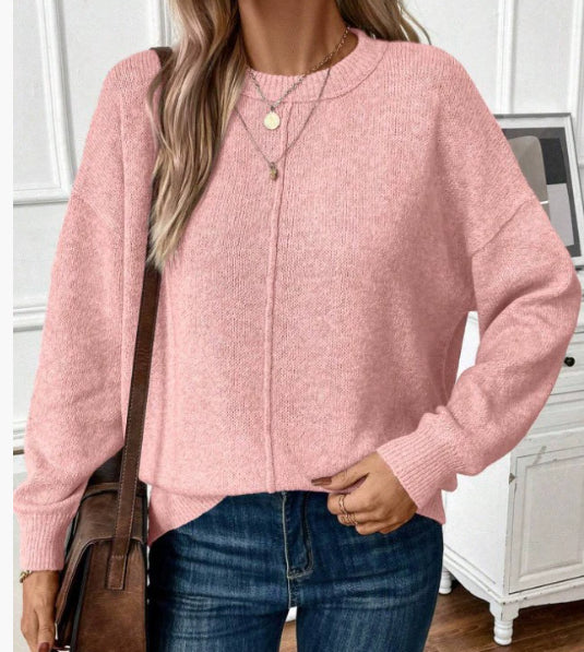 Jersey De Manga Larga De Corte Clásico Para Mujer | Ideal Para Uso Diario Y Superposición