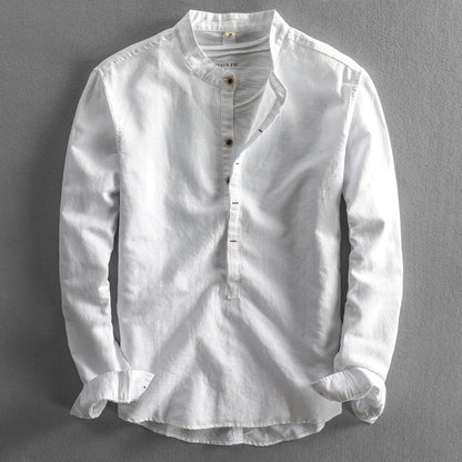 Camisa Con Corte Amplio Y Cuello Clásico Para Hombre | Ideal Para Uso Diario En Clima Cálido