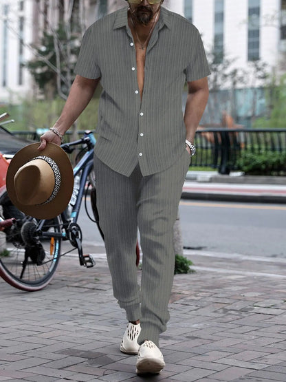 Conjunto Dos Piezas Para Hombre Con Top Y Pantalón | Ideal Para Verano