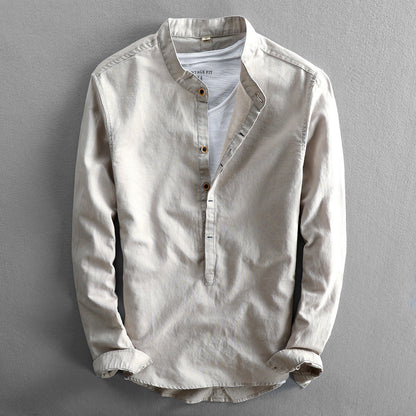 Camisa Con Corte Amplio Y Cuello Clásico Para Hombre | Ideal Para Uso Diario En Clima Cálido