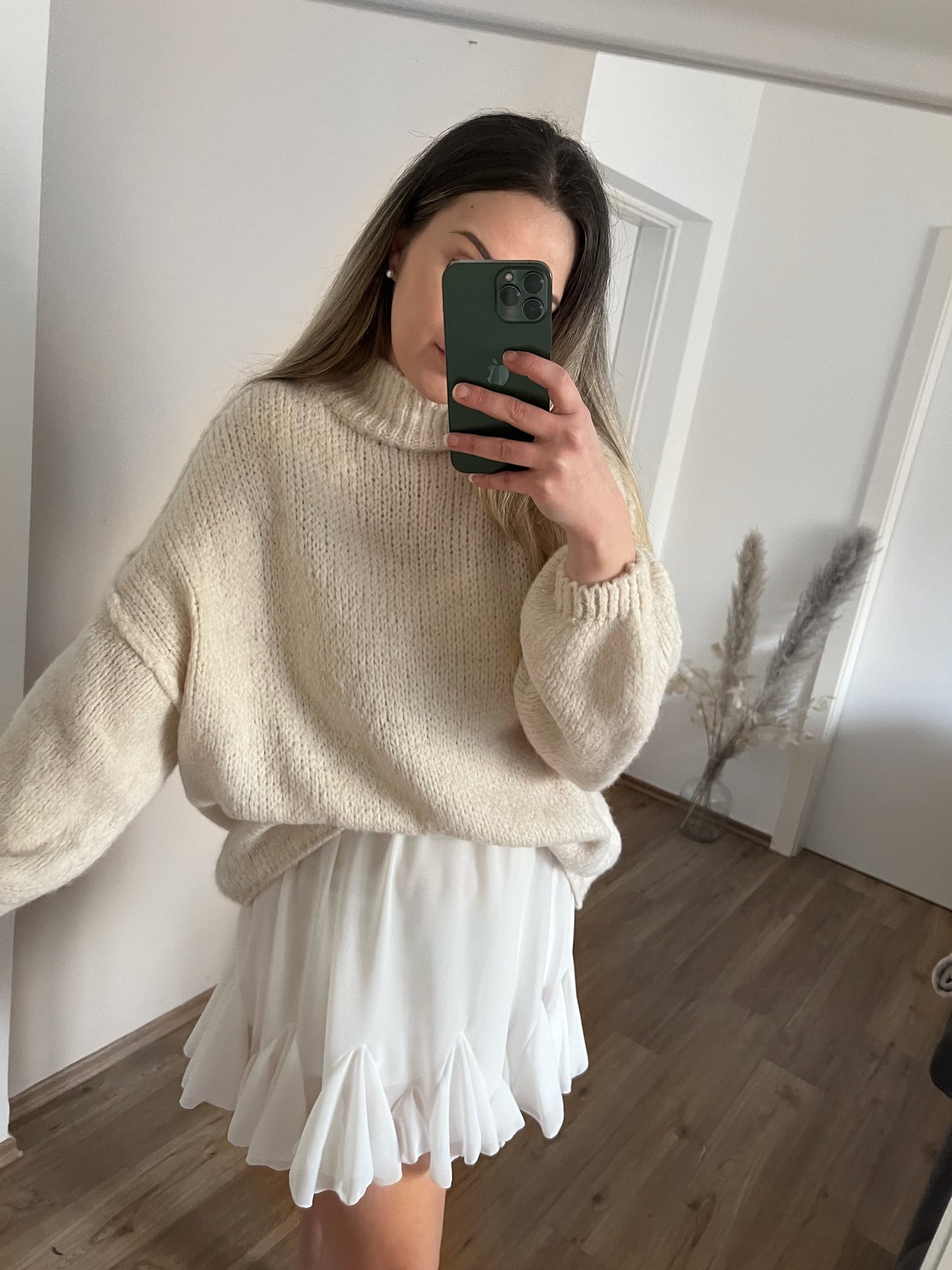 Sweater Con Cuello Alto Y Ajuste Amplio Para Mujer | Ideal Para Otoño E Invierno