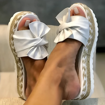 Sandalias de Plataforma con Tira Cruzada para Mujer | Ideales para Uso Diario en Verano