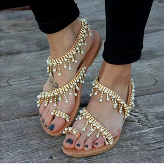 Sandalias Planas con Separación de Dedos para Mujer | Ideales para Uso Diario en Climas Cálidos