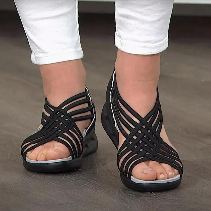 Sandalias Planas Con Múltiples Correas Para Mujer | Ideales Para Uso Diario En Temporadas Cálidas