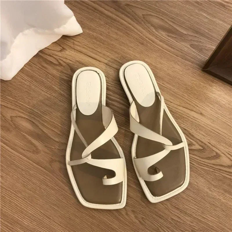 Sandalias Tipo Tanga con Detalle de Nudo para Mujer | Ideales para Uso Diario en Verano