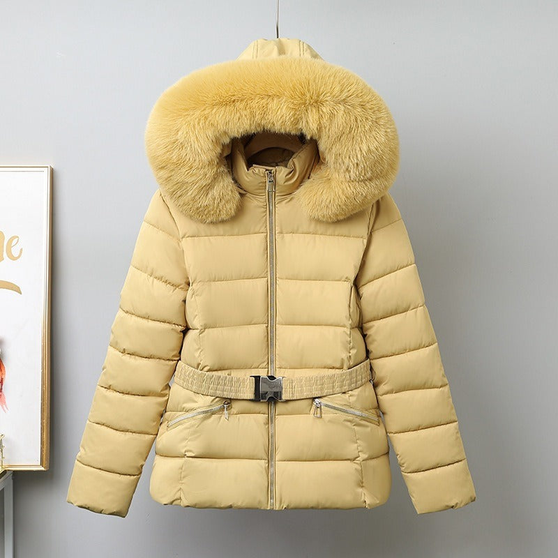 Chaqueta Acolchada Con Cinturón Ajustable Para Mujer | Ideal Para Otoño E Invierno