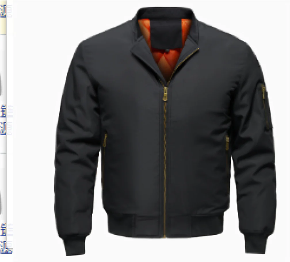 Bomber Con Cremallera Frontal Y Corte Recto Para Hombres | Ideal Para Uso Diario