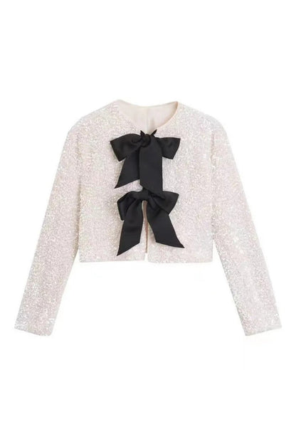 Top Con Lentejuelas Y Nudos Decorativos Para Mujer | Ideal Para Eventos Y Salidas
