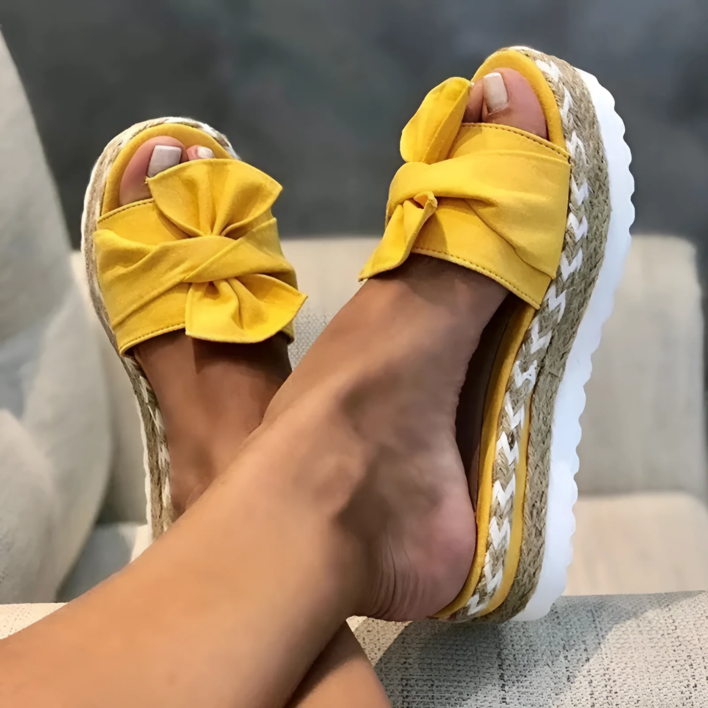 Sandalias de Plataforma con Tira Cruzada para Mujer | Ideales para Uso Diario en Verano
