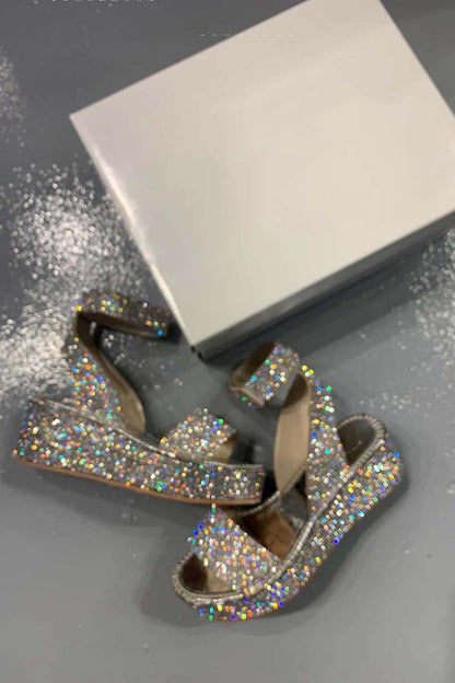 Sandalias con Cuña y Correa Ajustable al Tobillo para Mujer | Ideales para Uso Diario en Verano