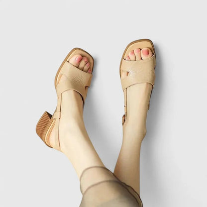 Sandalias Con Tacón Bajo Y Suela Acolchada Para Mujer | Ideales Para Verano Y Uso Diario